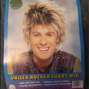 Rocker wig and choker/wrist